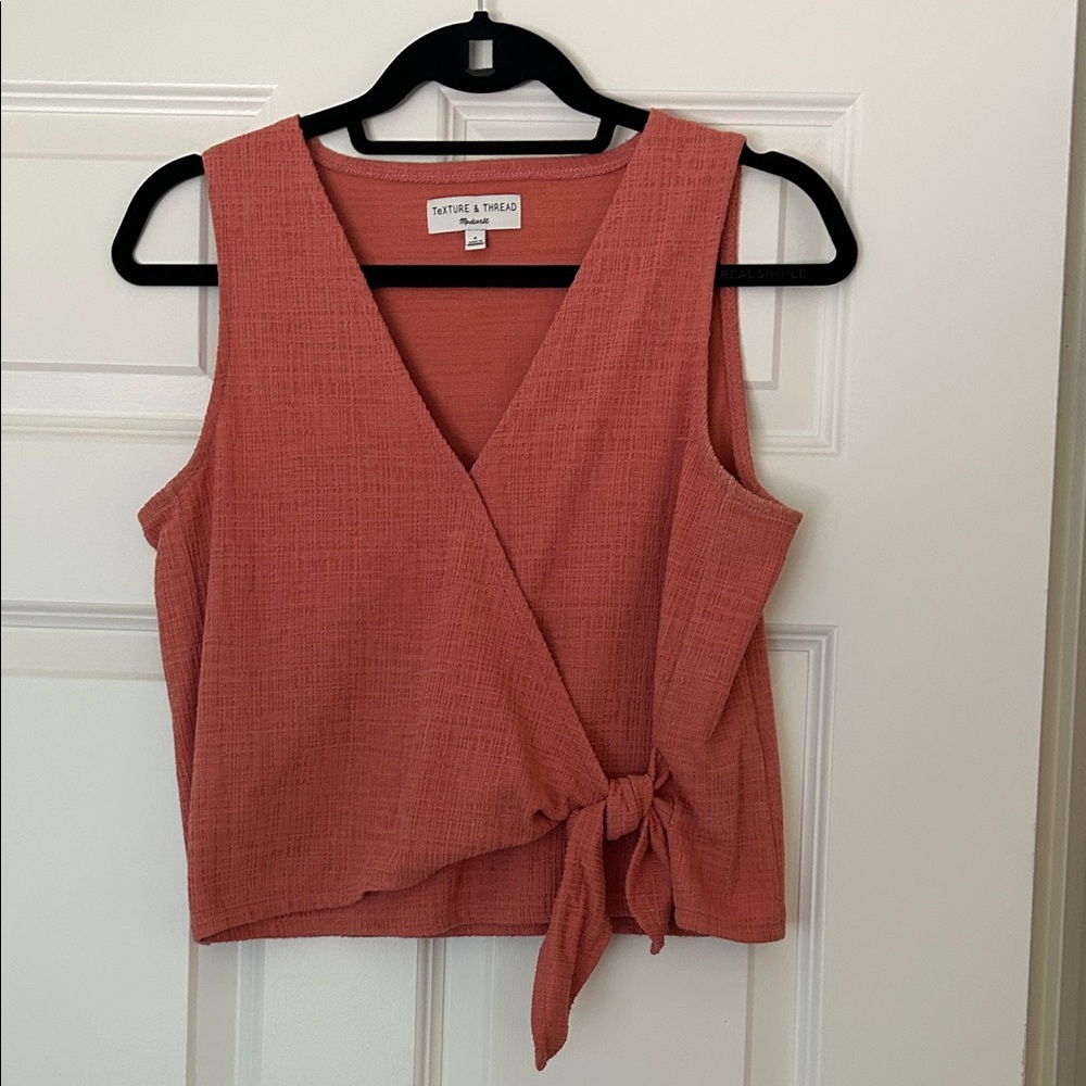 Madewell Rust Wrap Tank Top